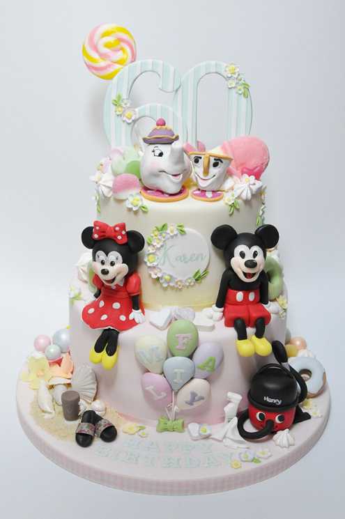 2 tier Ladies 60th Birthday  Cake